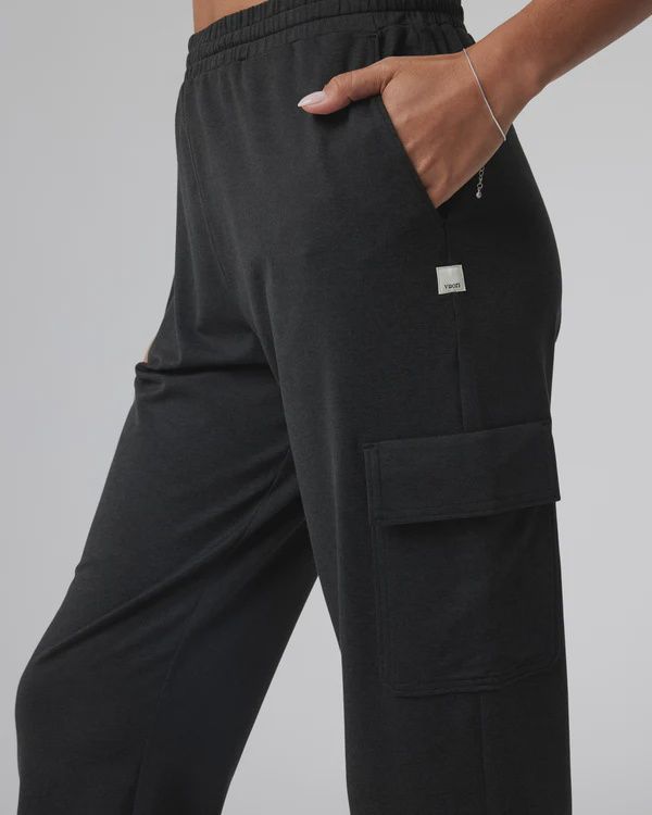 Boyfriend Cargo Sweatpant, Color: Heather Black, Size: X-Small