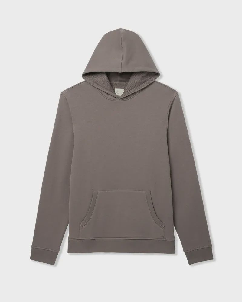 Vuori Seaside Pullover Hoodie, Color: Smokey Taupe, Size: Medium