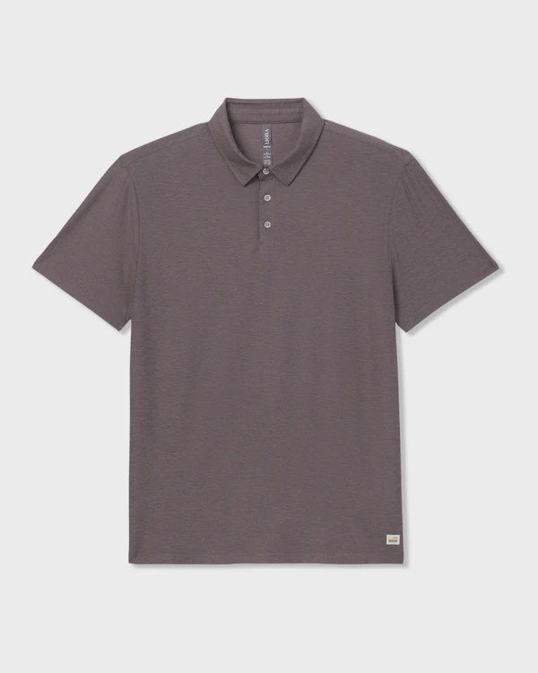 Vuori Strato Tech Polo, Color: Huckleberry Heather, Size: Medium