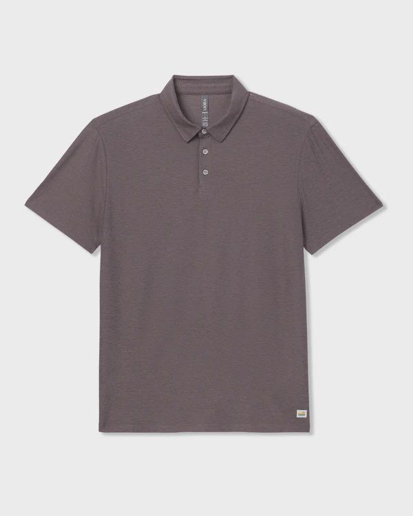 Vuori Men's Strato Tech Polo, Color: Huckleberry Heather, Size: Medium