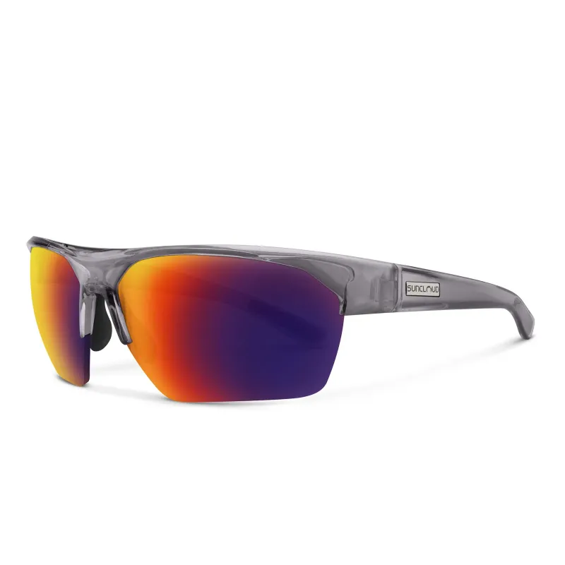 Suncloud Rival Transparent Gray Polarized Plasma Mirror, front view