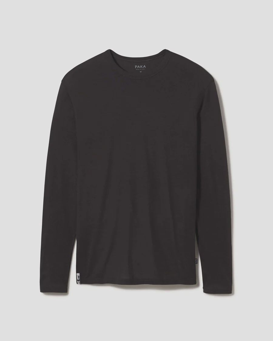 PAKA Men's Aire Long Sleeve, Color: Black, Size: M