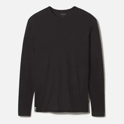 PAKA Men's Aire Long Sleeve in Sbaselayerblack, front view