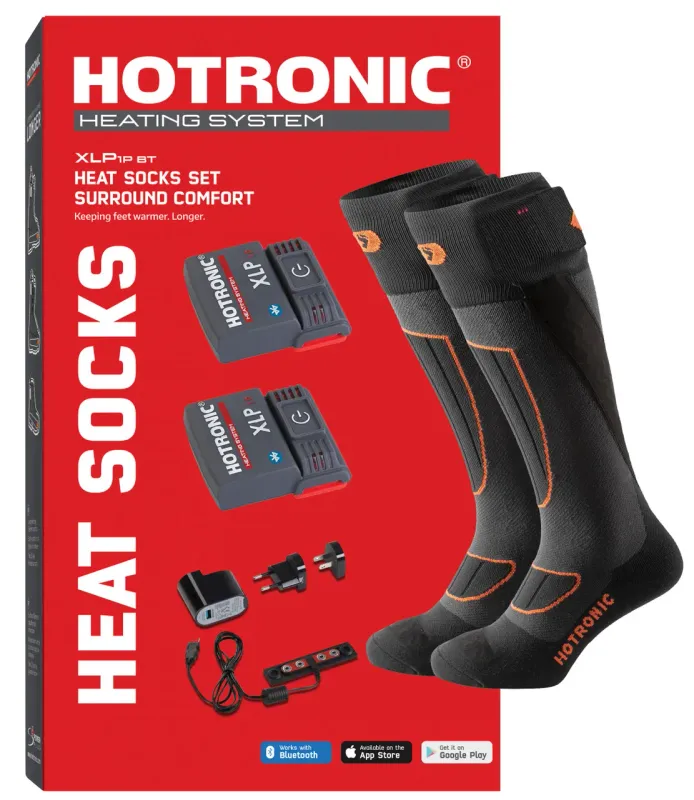 Hotronic XLP 1P BT Surround Comfort Heated Socks, front view
