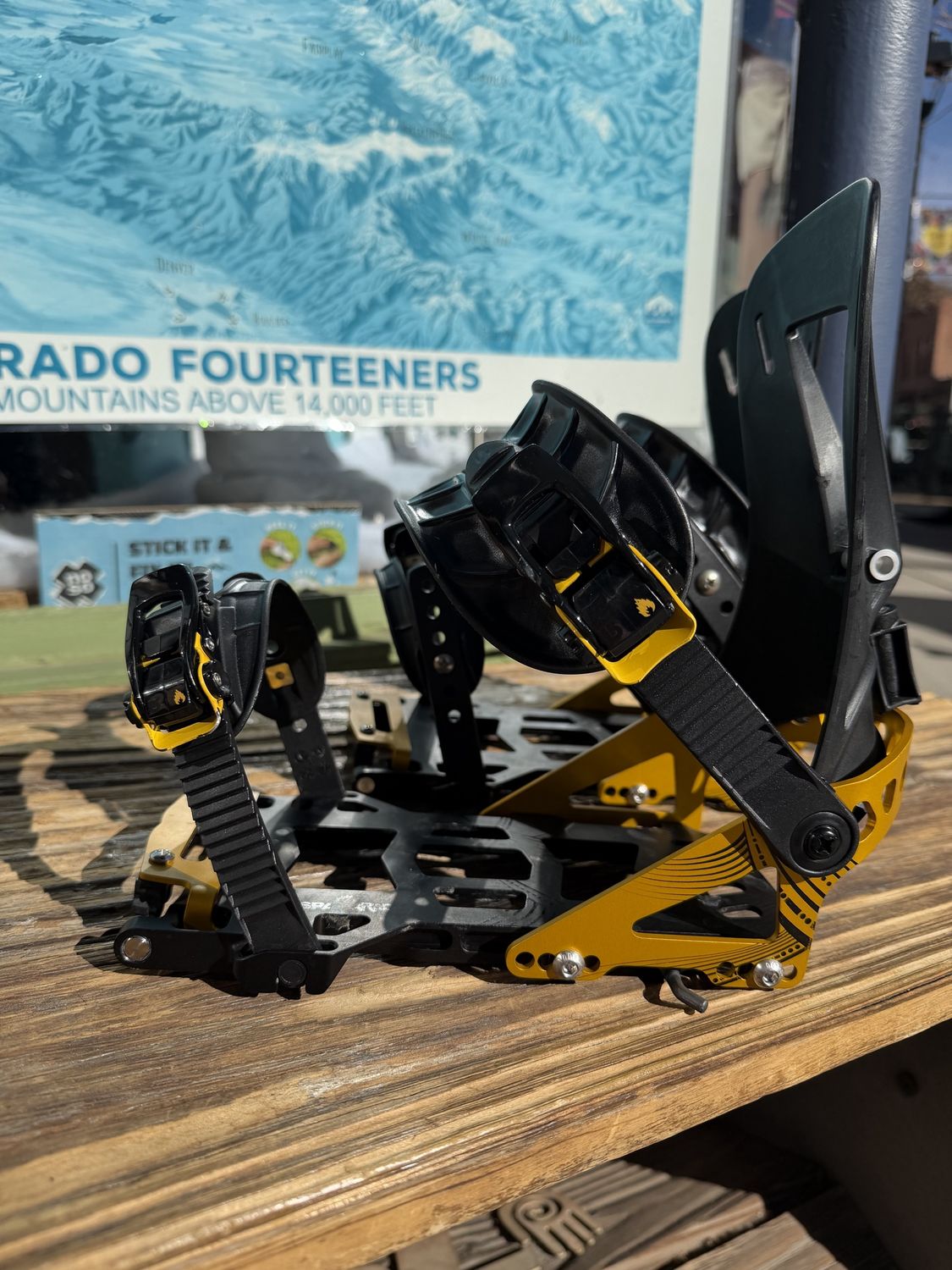 2025 Spark R&amp;D Arc ST Bindings, Small, Gold — Demo