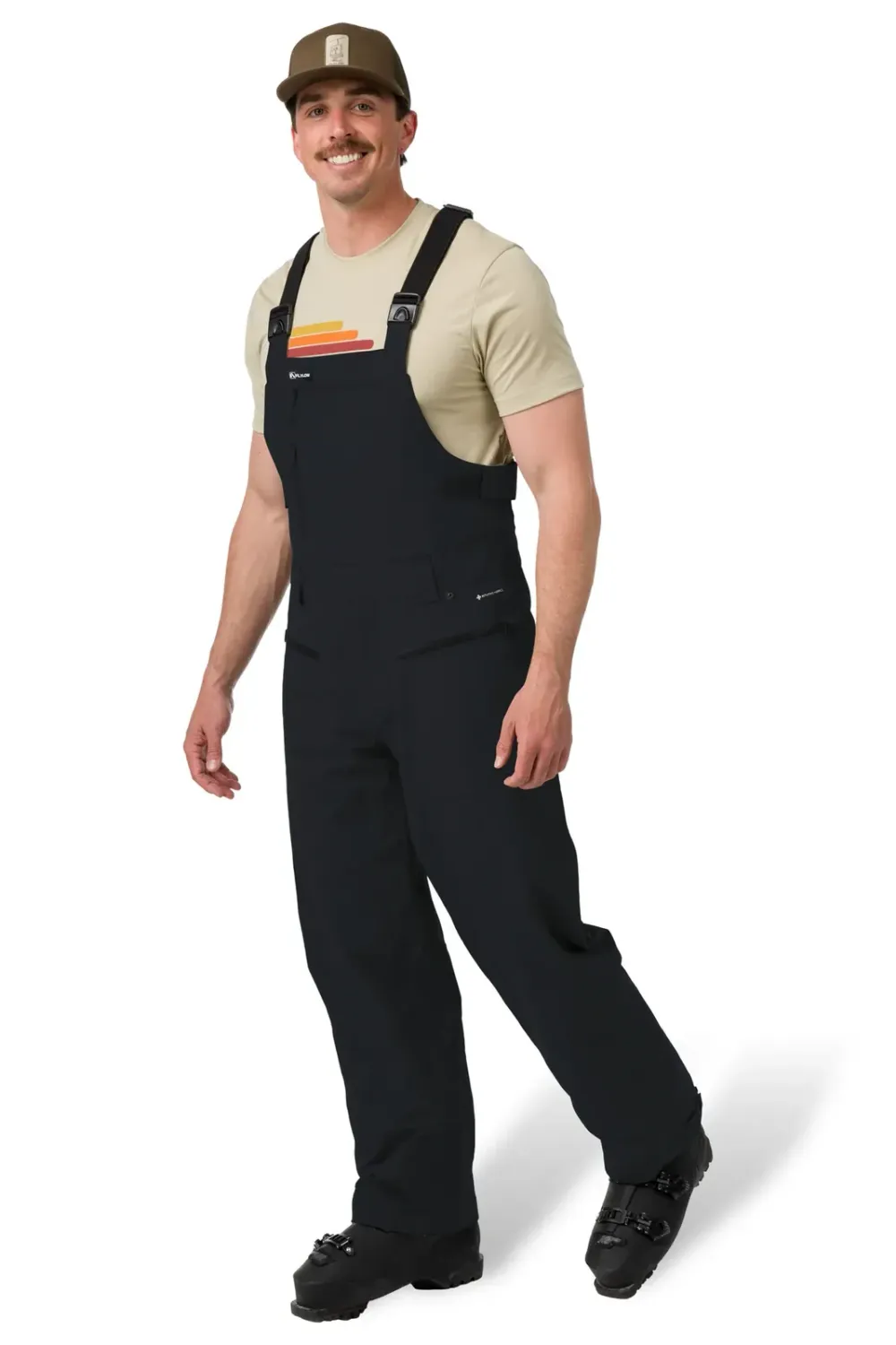 Flylow Men's Firebird Bib in 1200x, alternate view 2