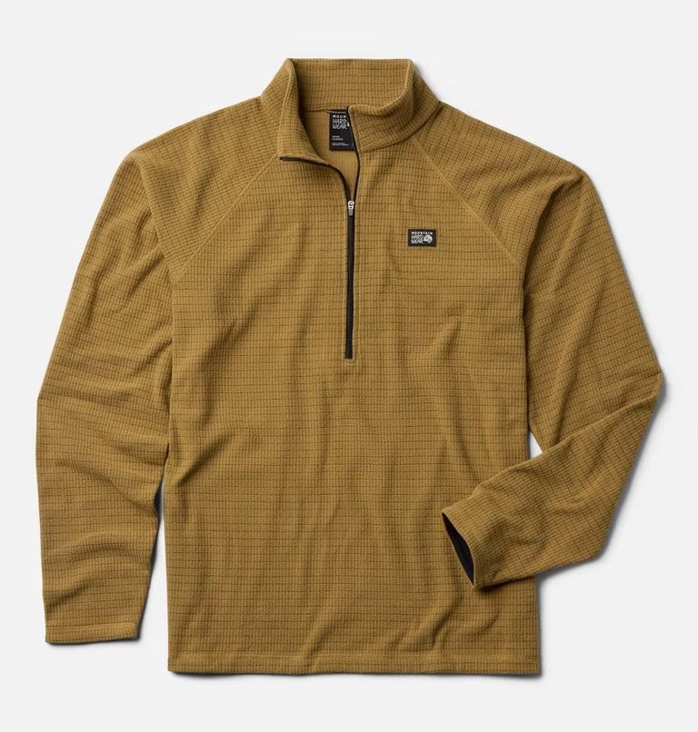 Mountain Hardwear Men's Summit Grid 1/2 Zip, Color: Grassland, Size: Medium