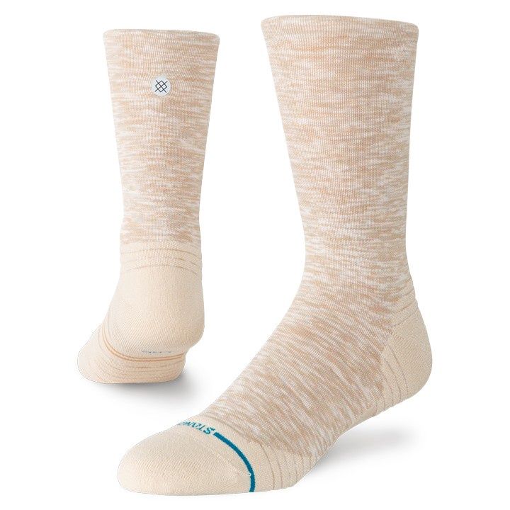Stance Marled Light Crew, Color: Oatmeal, Size: L