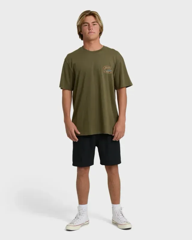 Billabong Men's Andes Adiv Premium Short Sleeve T-Shirt in Om Fb, alternate view 1