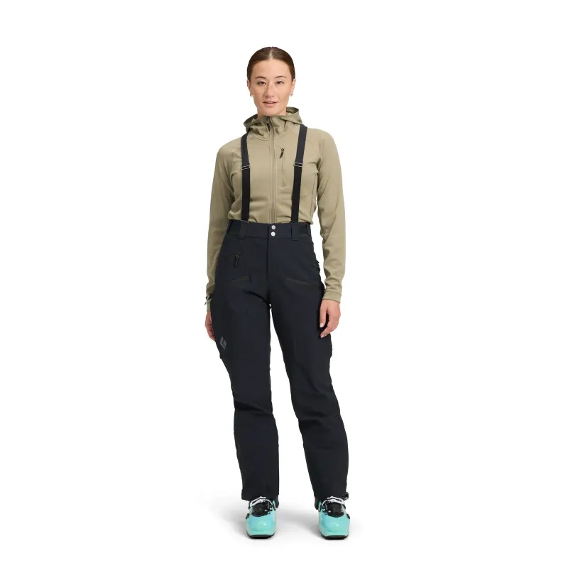 Black Diamond Women's Dawn Patrol Pant in Black, alternate view 1