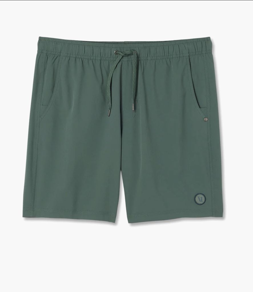 Vuori Kore Short Lined 7", Color: Agate Green Tonal, Size: Medium