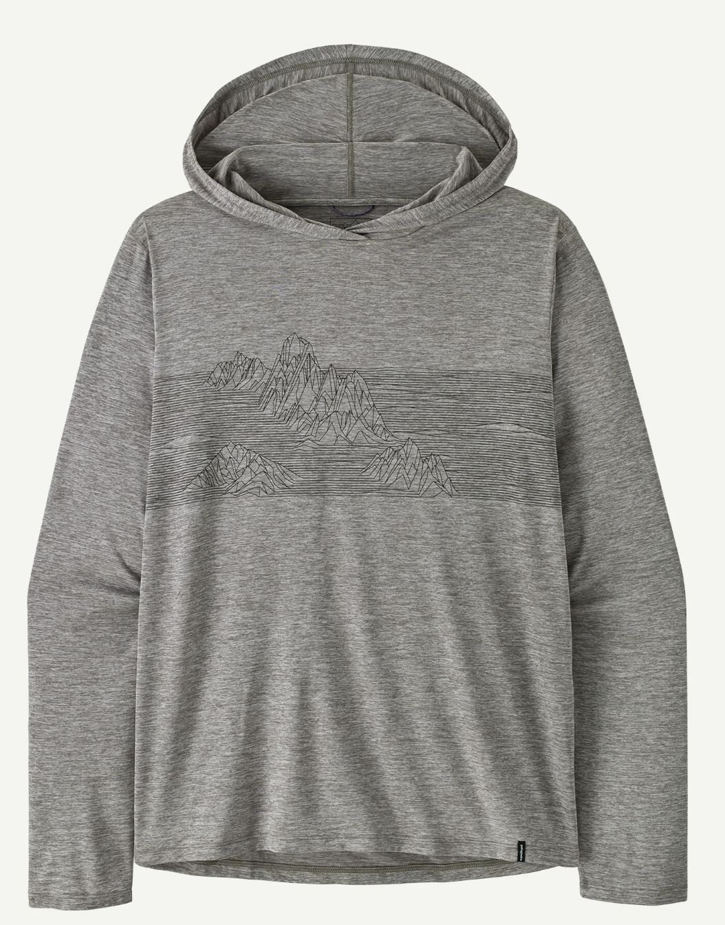 Patagoina Men's Cap Cool Daily Hoody - Strataspire Stripe, Color: Feather Grey, Size: Small