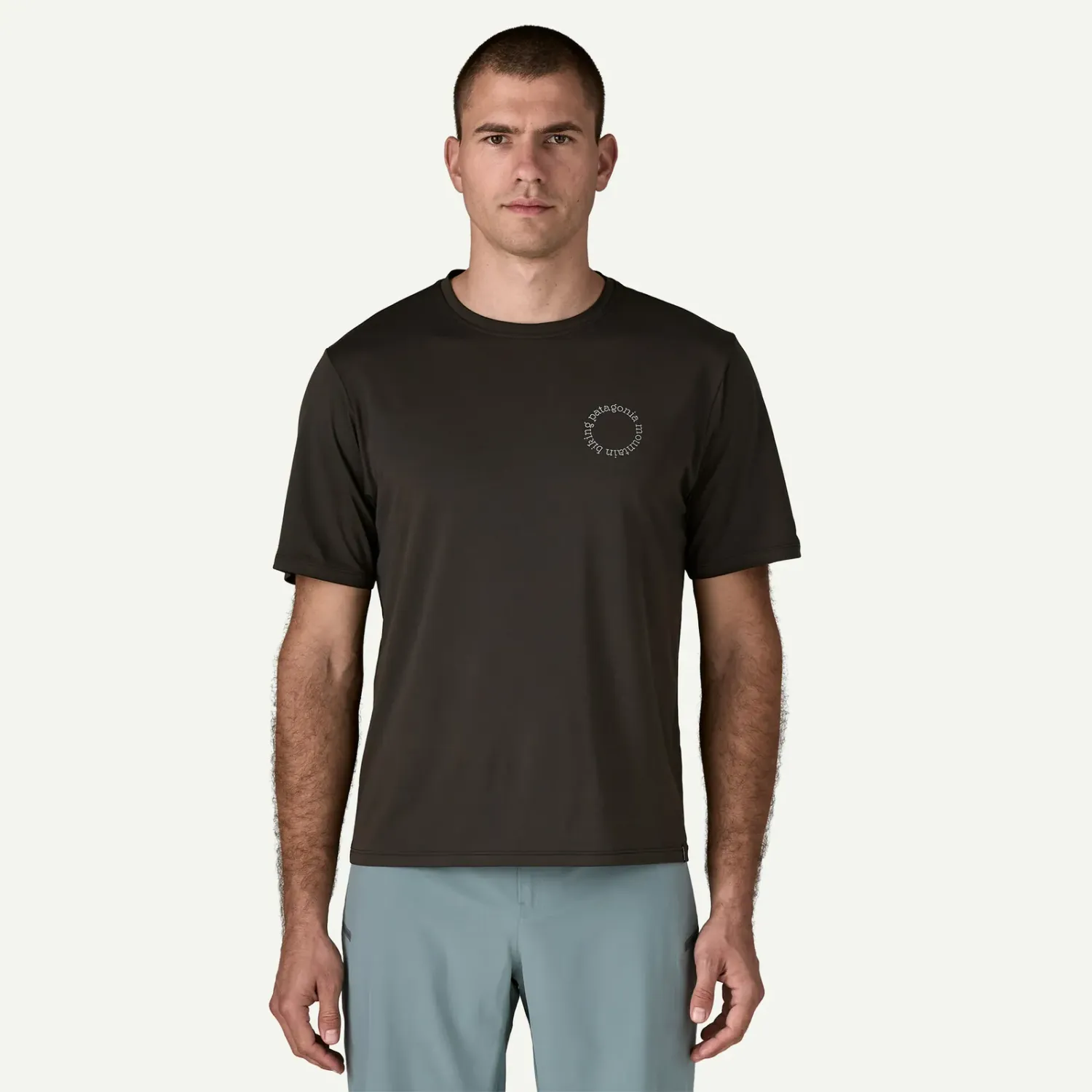 Patagonia Men's Cap Cool Daily Shirt - Spoke Stencil, alternate view 2