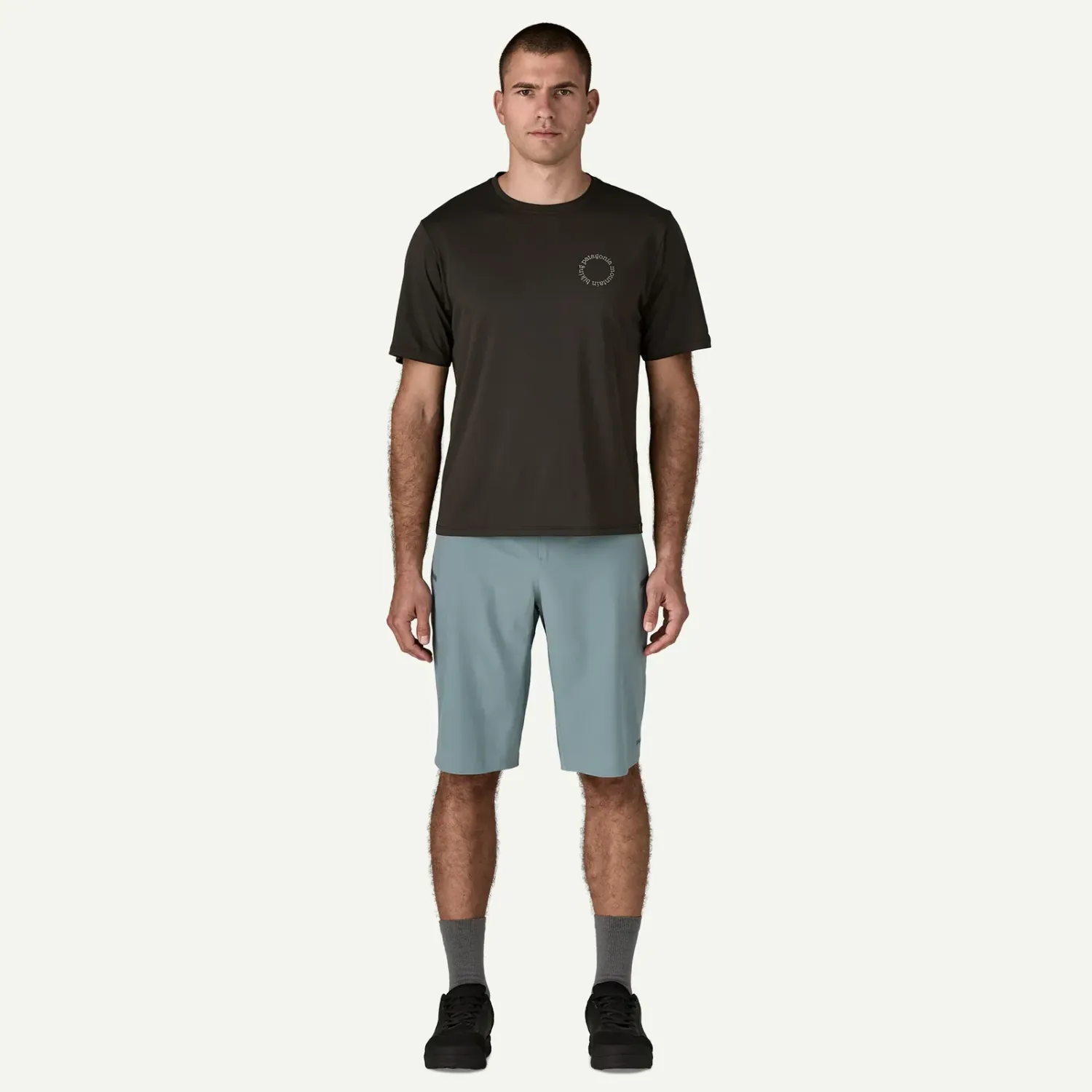 Patagonia Men's Cap Cool Daily Shirt - Spoke Stencil in Kt3, alternate view 4