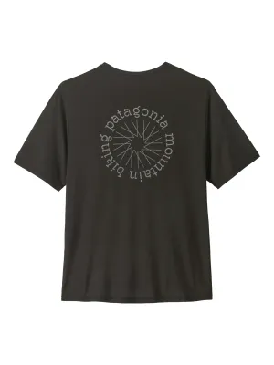 Patagonia Men's Cap Cool Daily Shirt - Spoke Stencil, front view