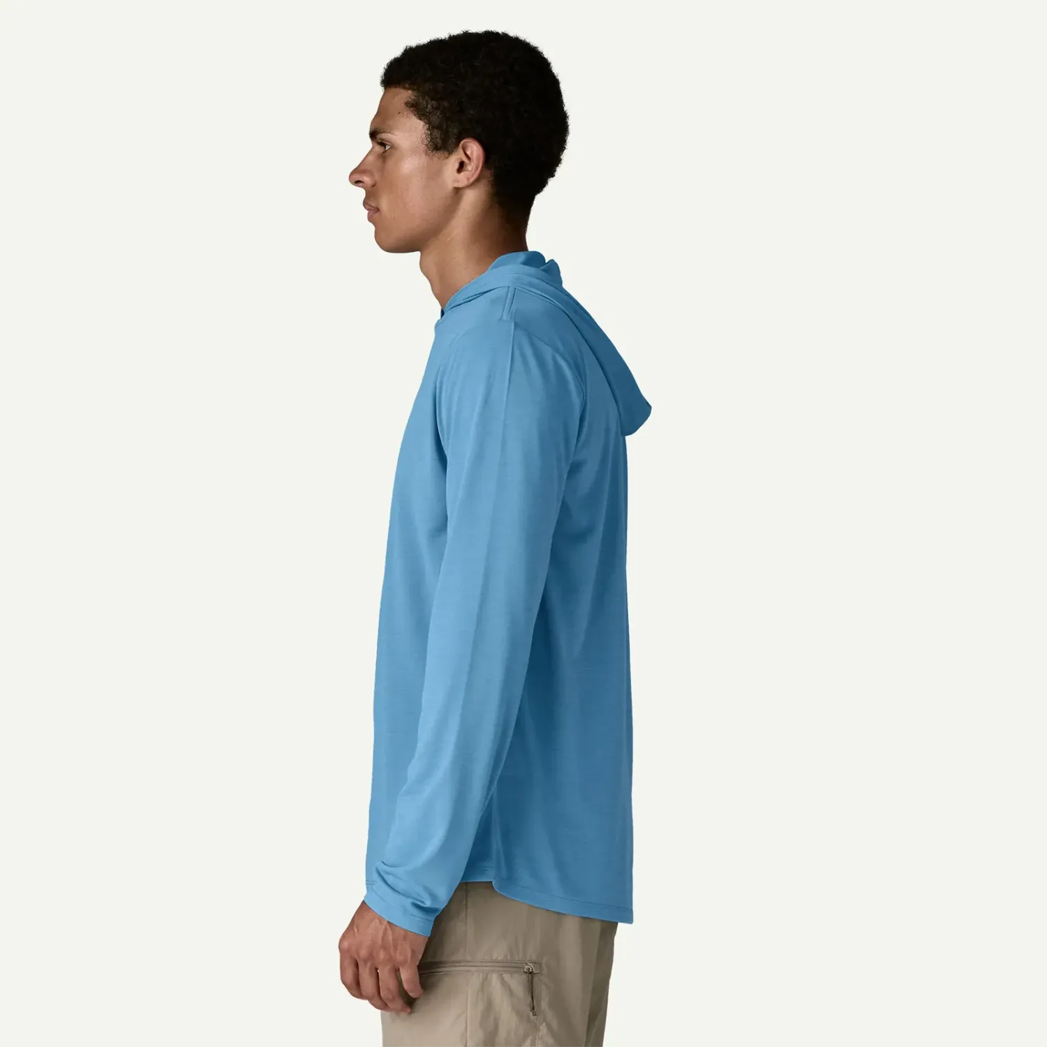 Patagonia Men's Cap Cool Daily Hoody in Bk4, alternate view 5