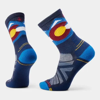SW001931 - Smartwool Hike Light Cushion Colorado Crew Socks in Laguna Blue, alternate view 1