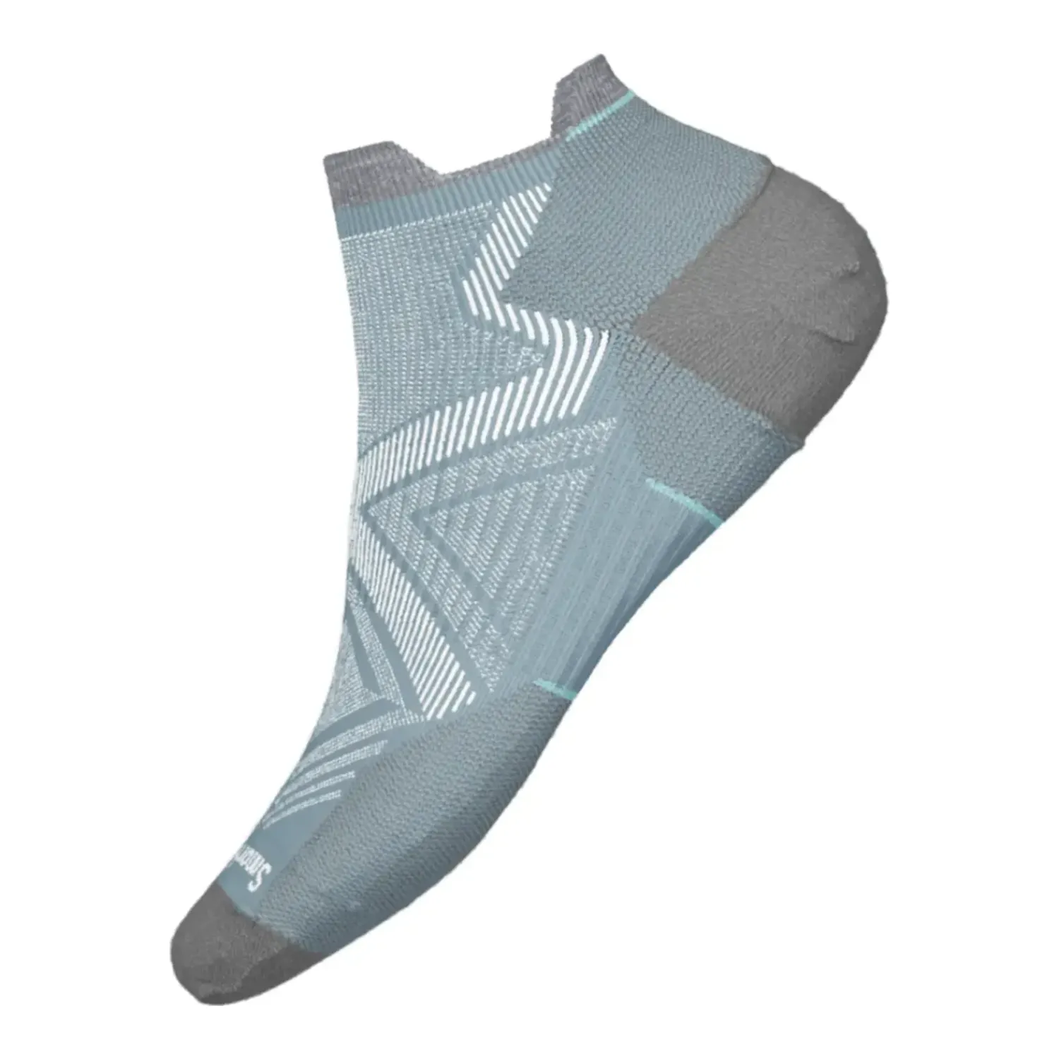 SW001668 - Smartwool Women's Run Zero Cushion Low Ankle Socks, Color: Serene Blue, Size: M