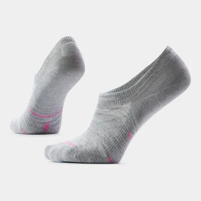 SW003036 - Smartwool Women's Run Zero Cushion No Show Socks in Light Gray, alternate view 1