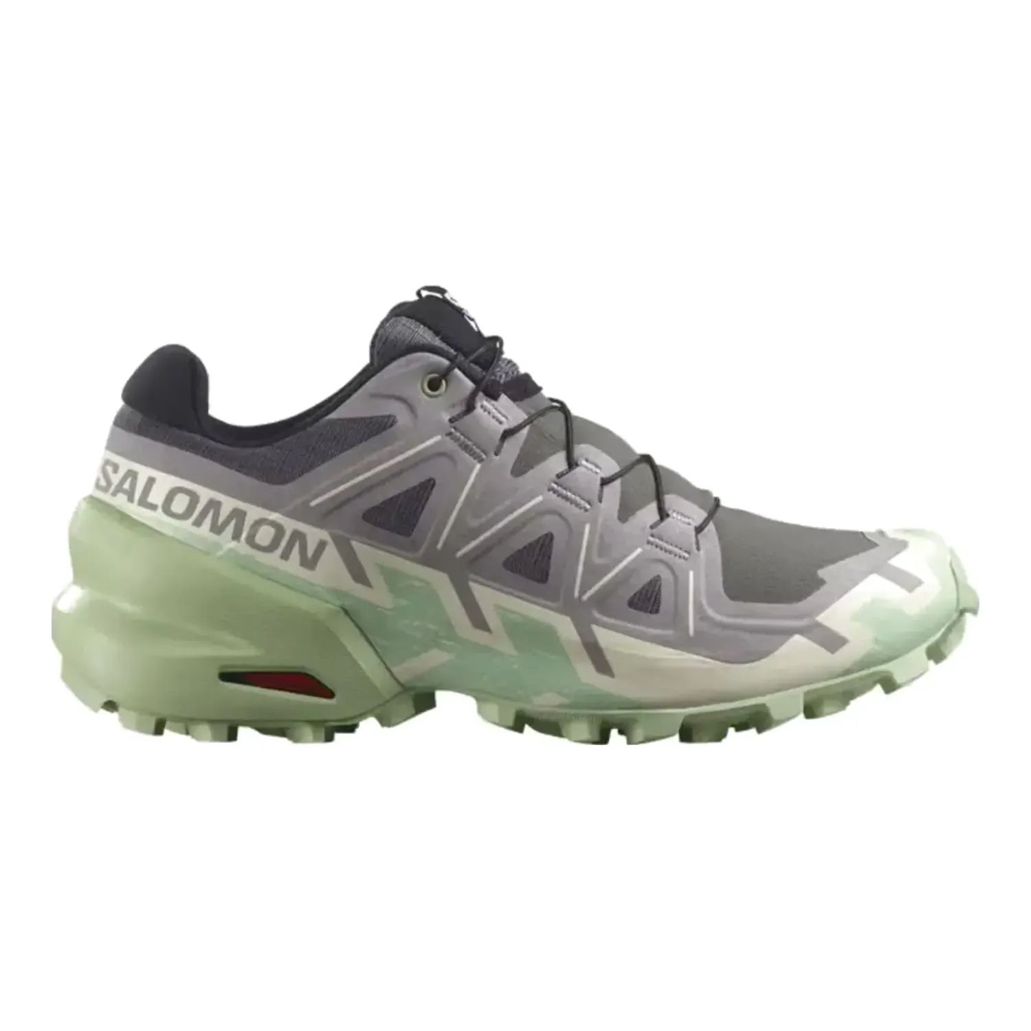 Salomon Women's Speedcross 6 Trail Running Shoe, Color: Castlerock / Vanilla Smoke, Size: 7