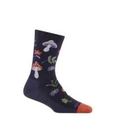 6133 - Darn Tough Women's Shroom Bloom Crew Lightweight, front view