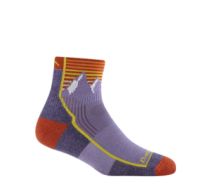 1958 - Darn Tough Women's Hiker Quarter Midweight with Cushion, Color: Mtn Lupine, Size: S