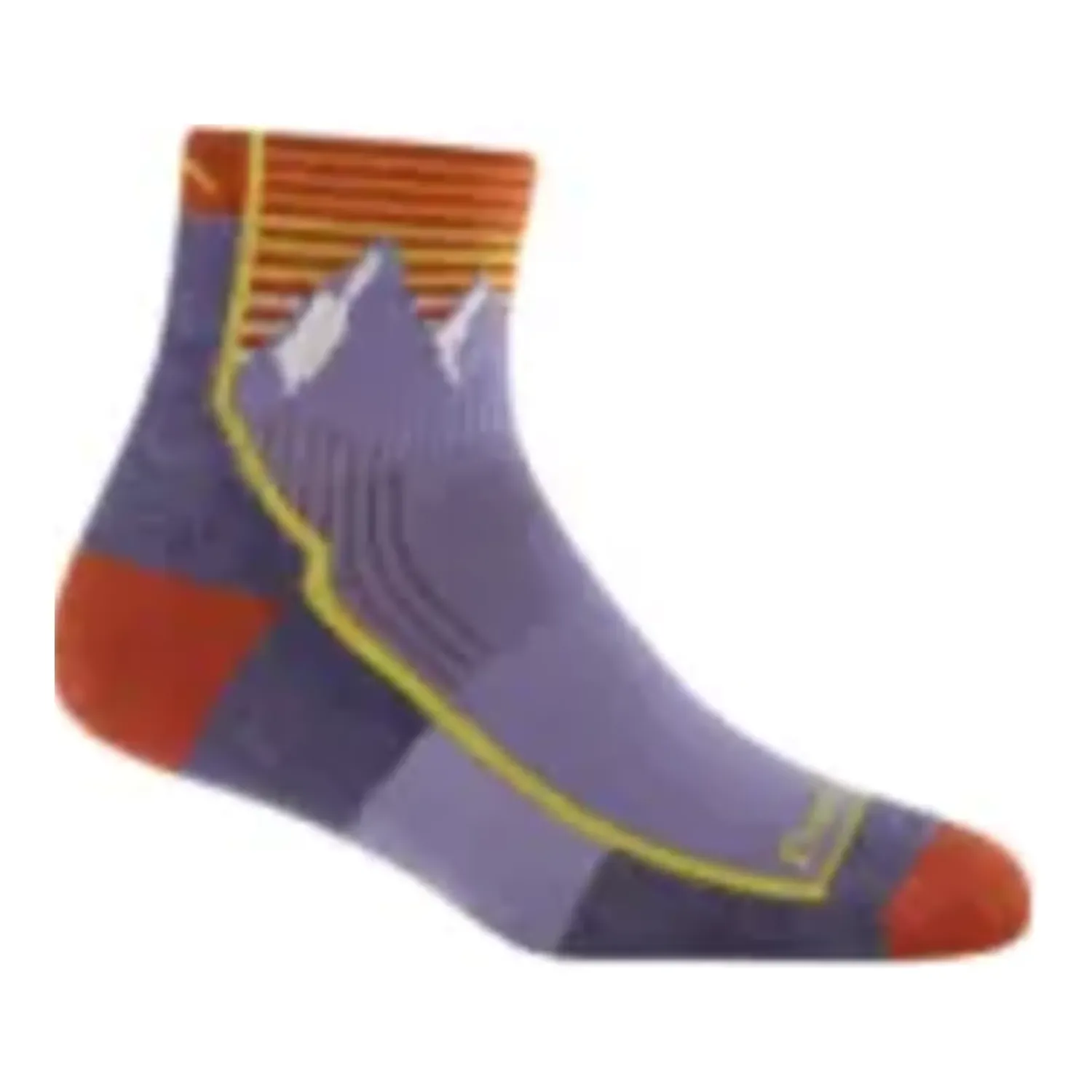 1958 - Darn Tough Women's Hiker Quarter Midweight with Cushion, Color: Mtn Lupine, Size: S