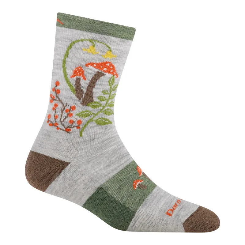 5026 - Darn Tough Mellow Mushroom Micro Crew Lightweight with Cushion in Ash, alternate view 1