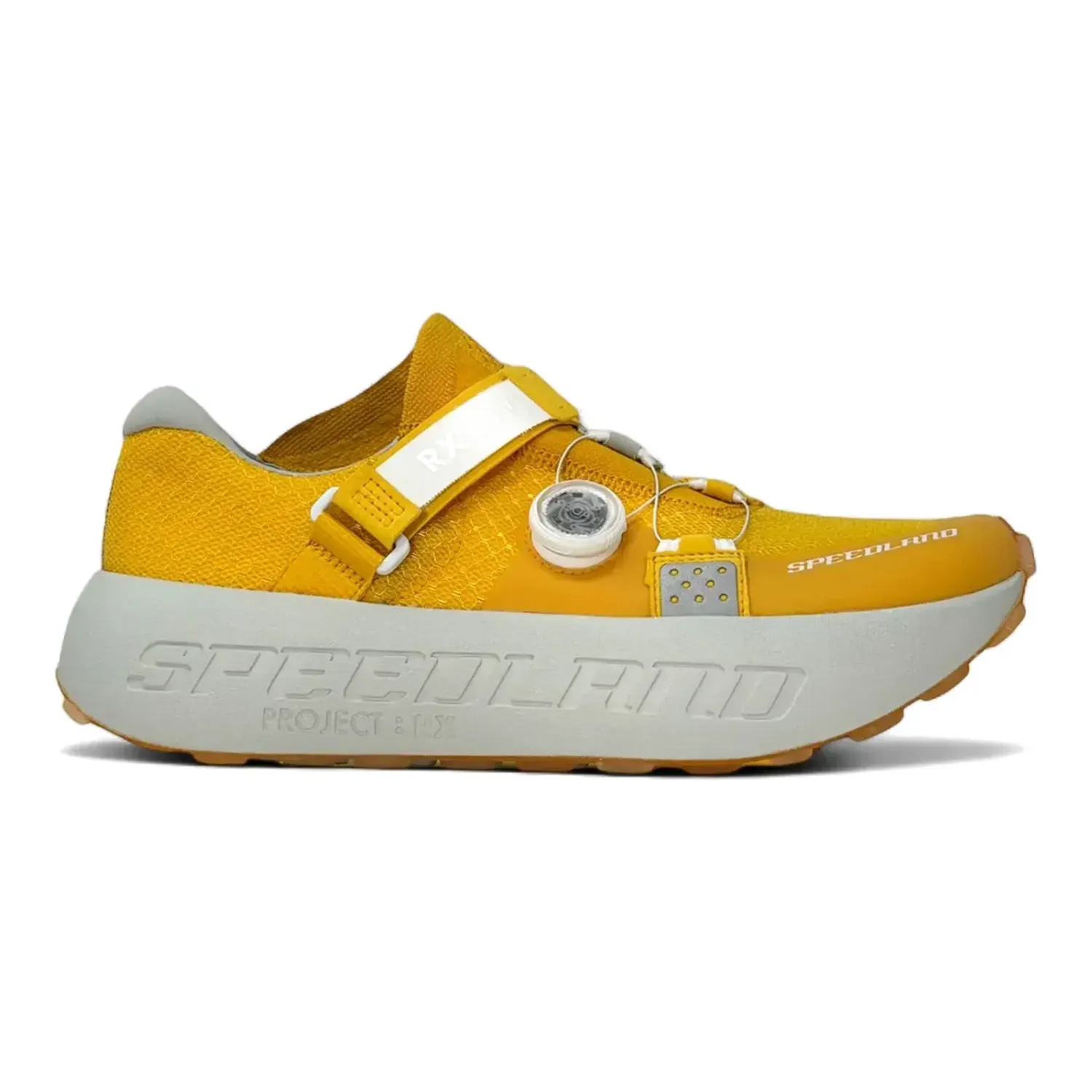 Speedland RX:LDVL Trail Running Shoe, Color: Yellow, Size: 5.5 (Men's) / 7 (Women's)