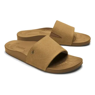 OluKai Women's Kipe'a Pono Slide in Sahara/ Crosshatch, alternate view 1