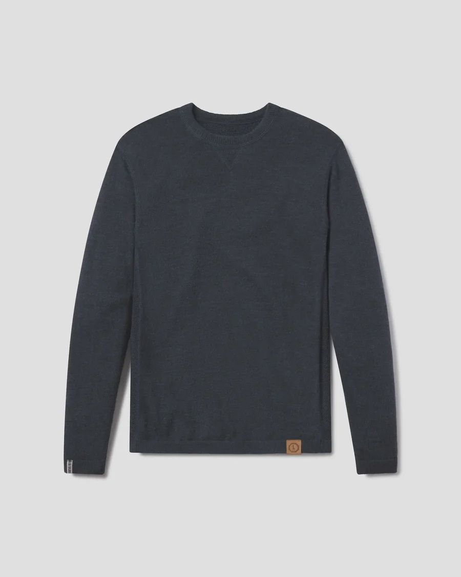 Paka Lightweight Crew, Color: Charcoal Blue, Size: X-Small