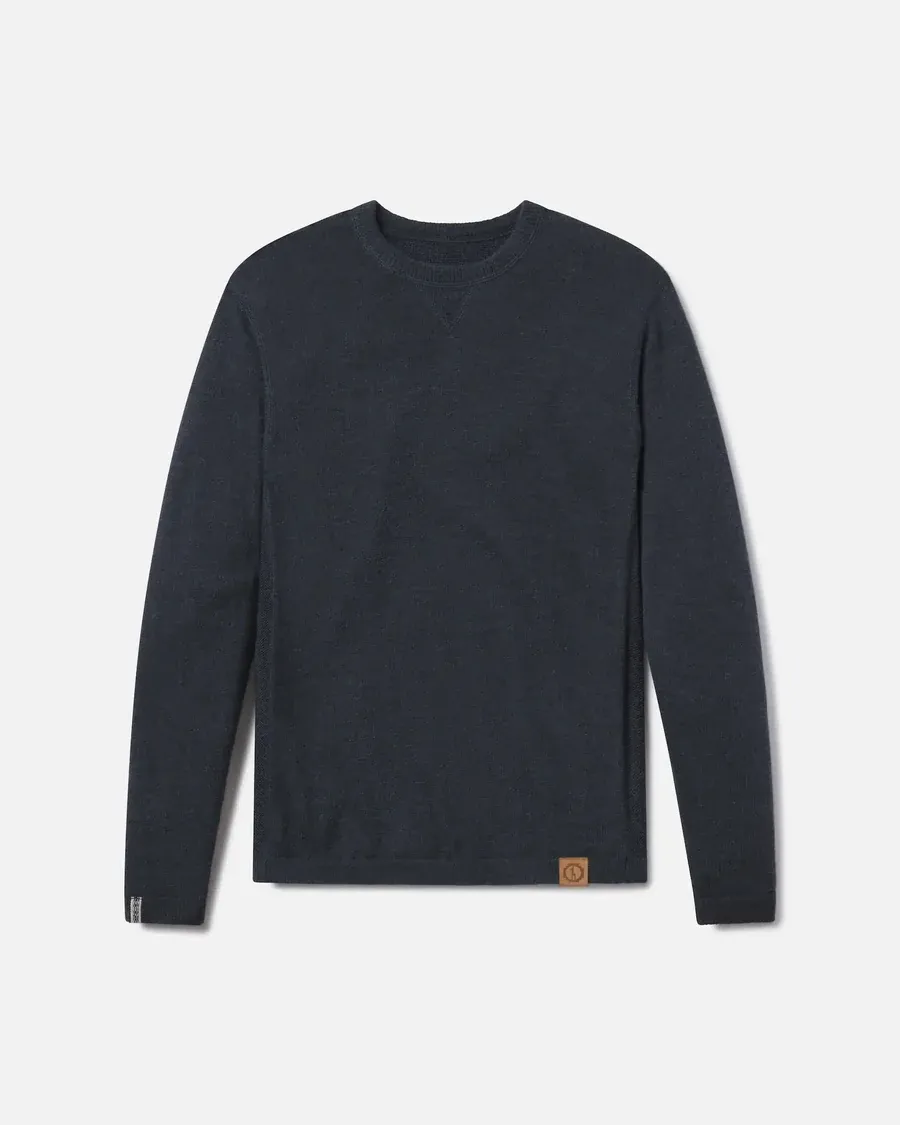 Paka Lightweight Crew, Color: Charcoal Blue, Size: X-Small