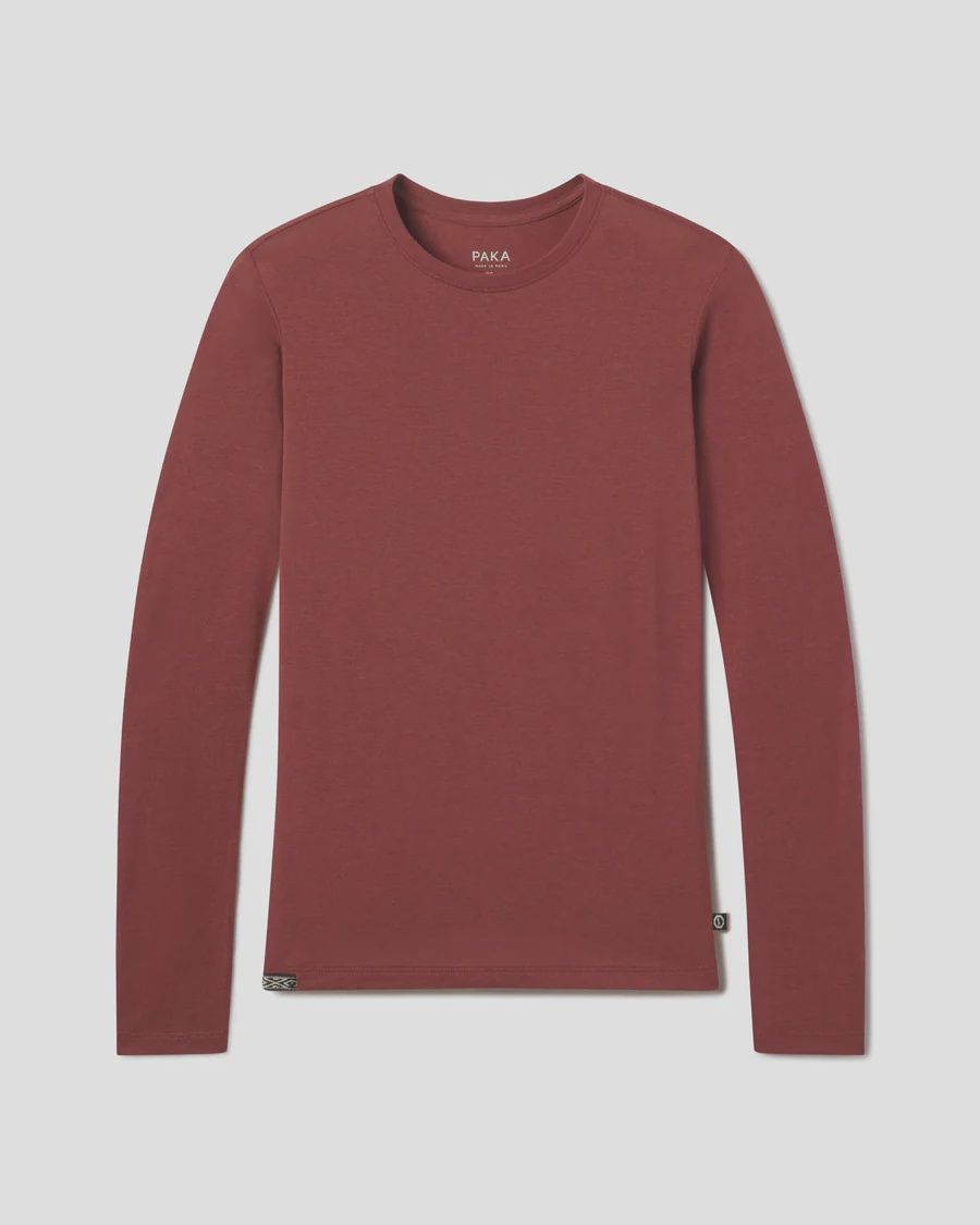 Paka Women's Aire Long Sleeve, Color: Clay, Size: XS
