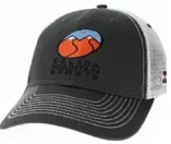 SMS Sideline Hat / Dark Grey &amp; White, front view