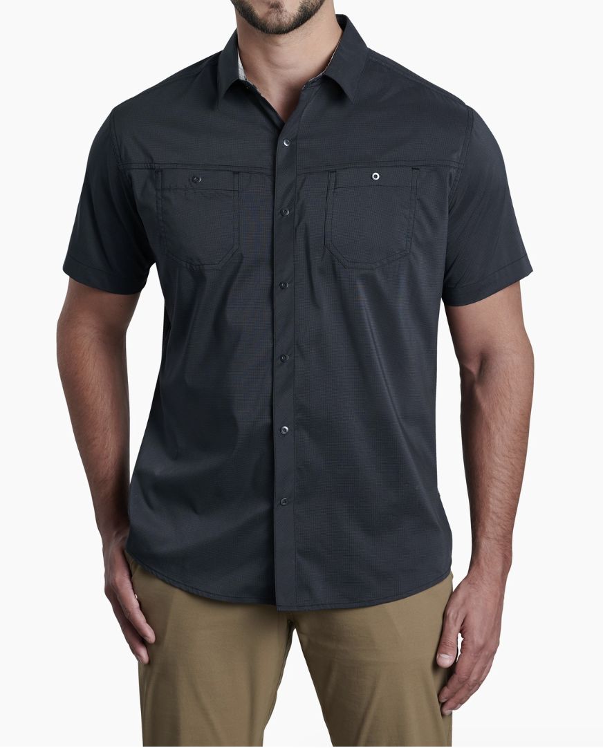 Kuhl Men's Stealth Short Sleeve Shirt, Color: Blackout, Size: Medium