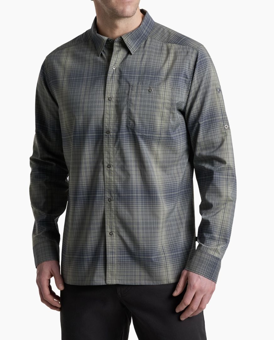 KUHL Men's Response LS, Color: Hurricane Grey, Size: XL