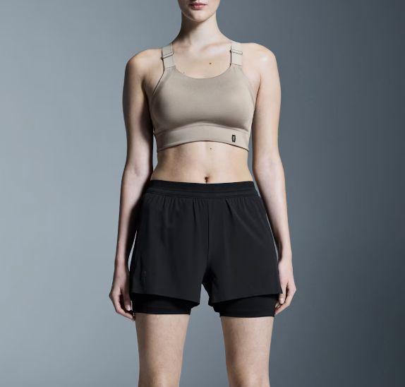 On Women's 3" Performance 2/1 Short, Color: Black, Size: S