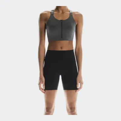 On Women's Performance Tights Shorts, front view