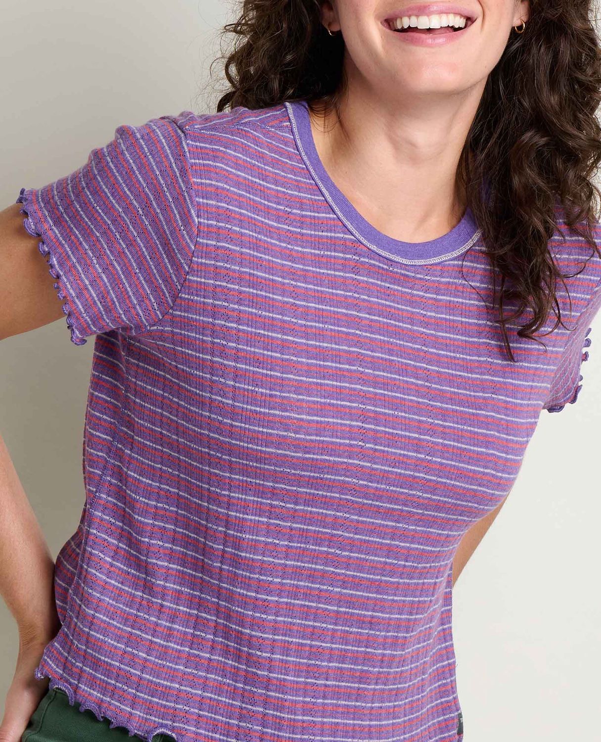 Toad &amp; Co Women's Foothill Pointelle Baby Tee