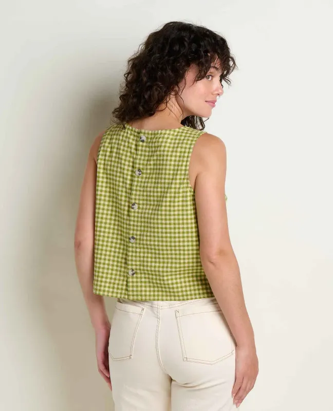 Toad&amp;Co Women's Taj Hemp Button Back Tank, alternate view 1