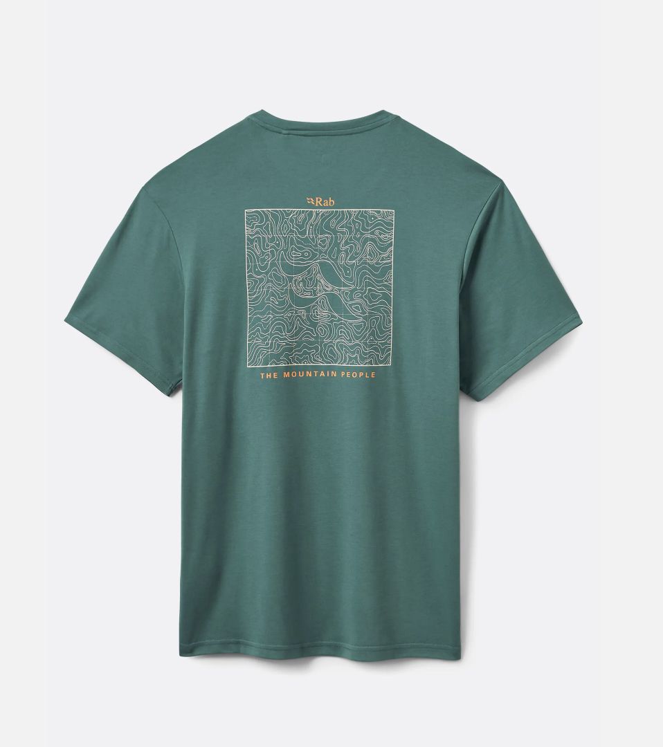 Rab Men's Crimp Elevation Tee, Color: Sage, Size: Small