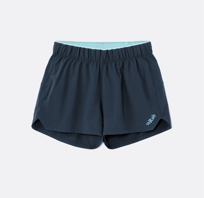 Rab Women's Talus Active 4" Running Short, Color: Tempest Blue, Size: Small
