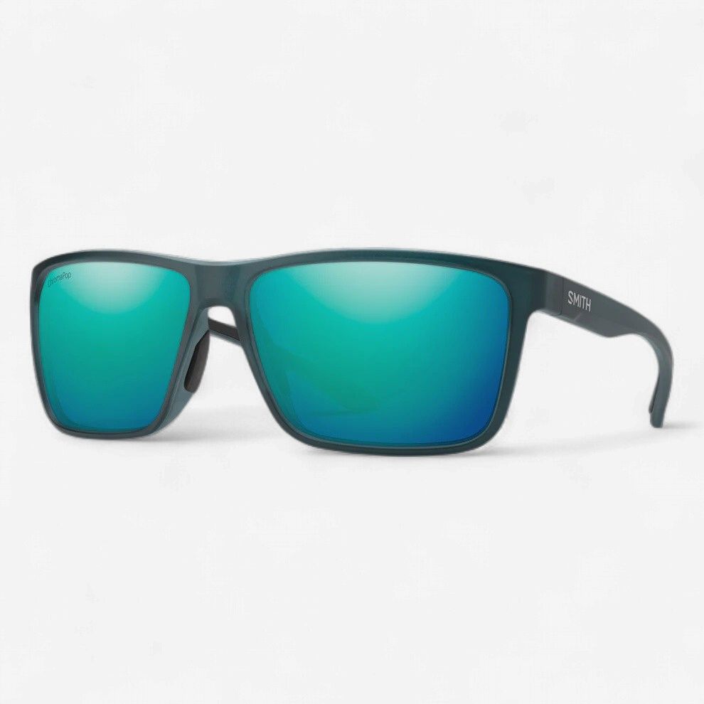 Smith Riptide, Frame Color: Matte Pacific Crystal, Lens Color: CP Glass Poalrized Opal Mirror