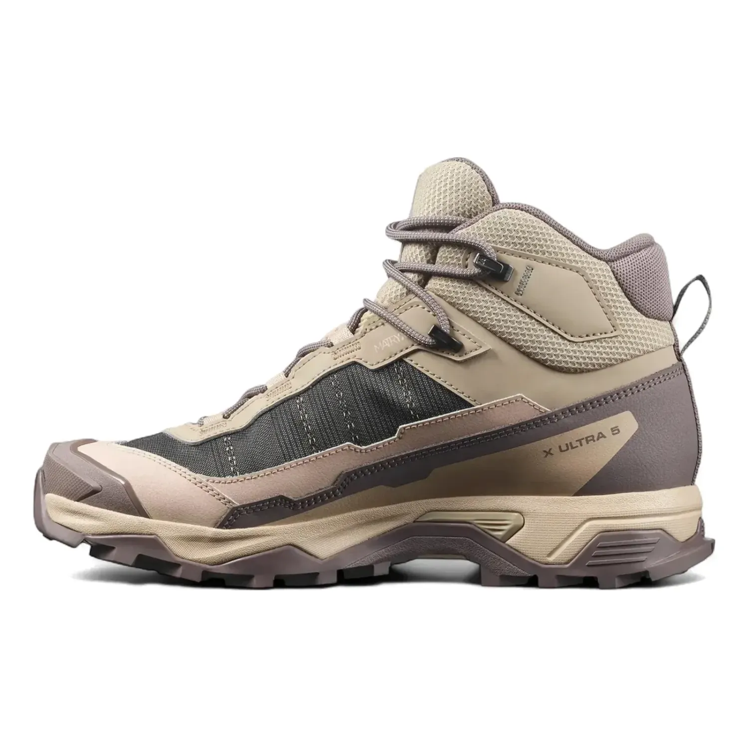 Salomon Women's X Ultra 5 Mid Gore-Tex in Iron/Desert Tan, alternate view 2