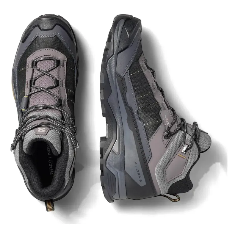 Salomon Men's X Ultra 5 Mid Gore-Tex in Dark Gull Grey / Asphalt, alternate view 1
