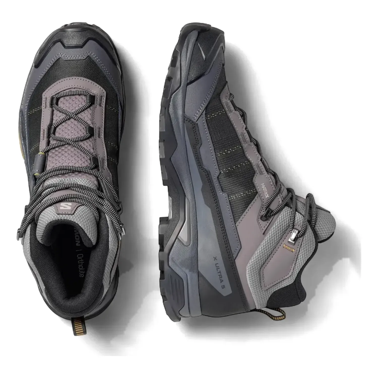 Salomon Men's X Ultra 5 Mid Gore-Tex in Dark Gull Grey / Asphalt, alternate view 1