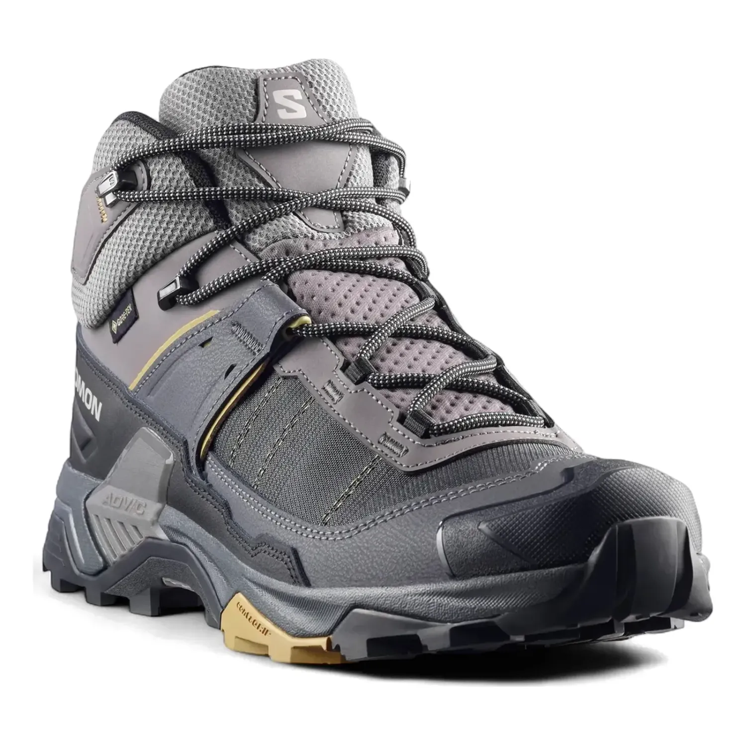 Salomon Men's X Ultra 5 Mid Gore-Tex in Dark Gull Grey / Asphalt, alternate view 4
