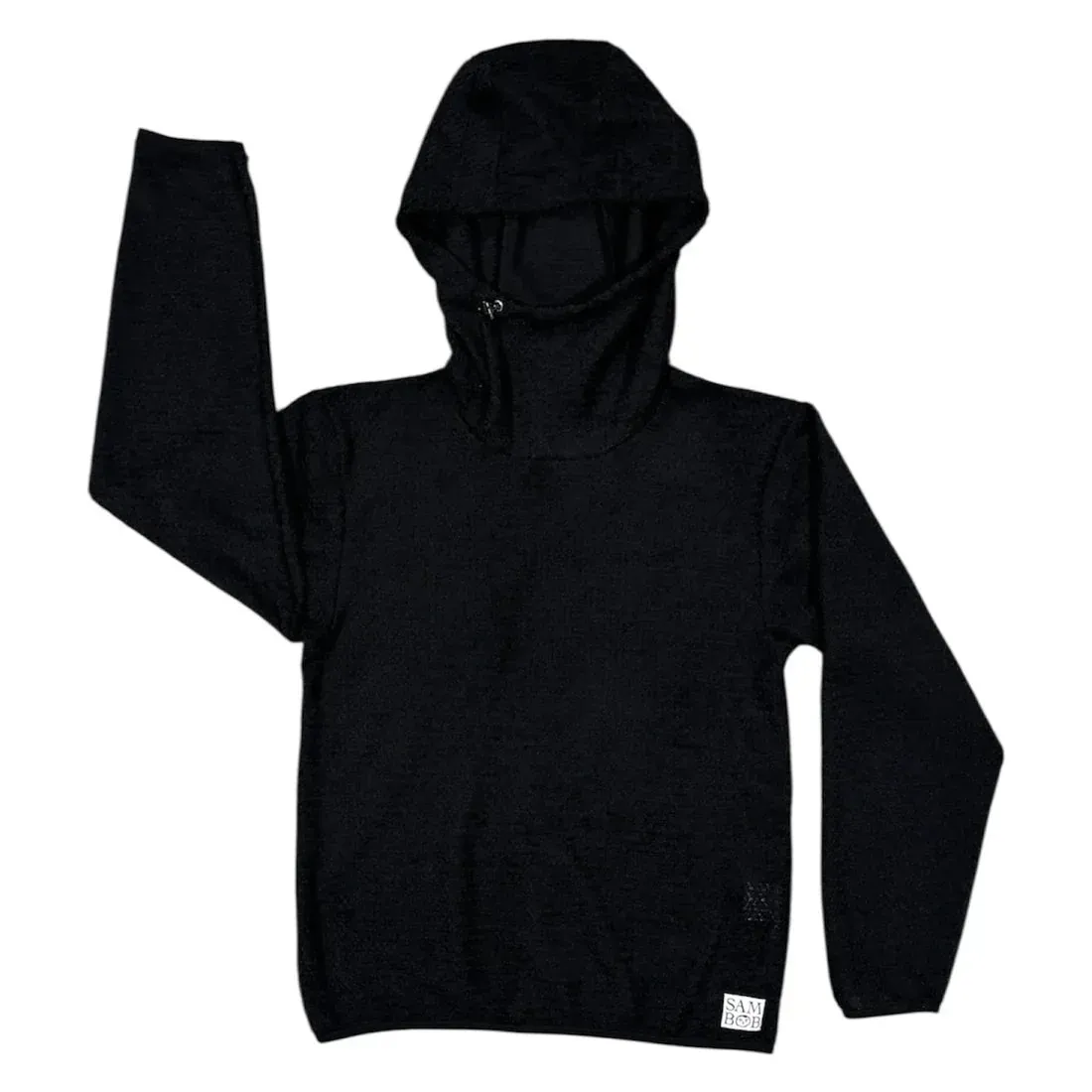 Sambob Men's Solid Alpha 90 Wide Fit, Color: Black, Size: XL