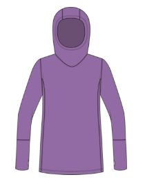 Wild Rye Sawyer Sunshirt, Color: Amethyst, Size: 2