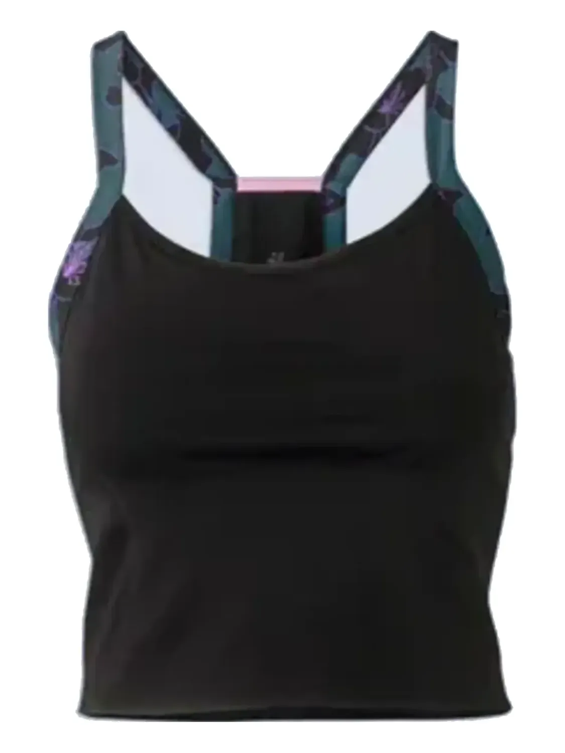 Wild Rye Lucille Crop Tank in Black, main view